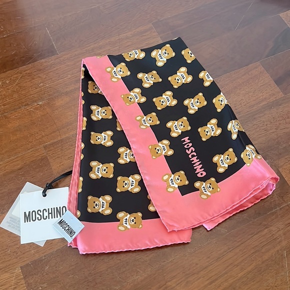 Moschino Accessories - Moschino toy square silk scarf